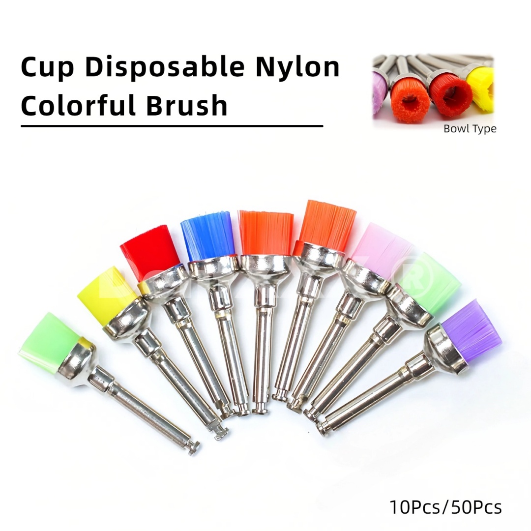 Art Craft Handmade - Bowl Nylon Polishing Brushes, Colorful, Latch