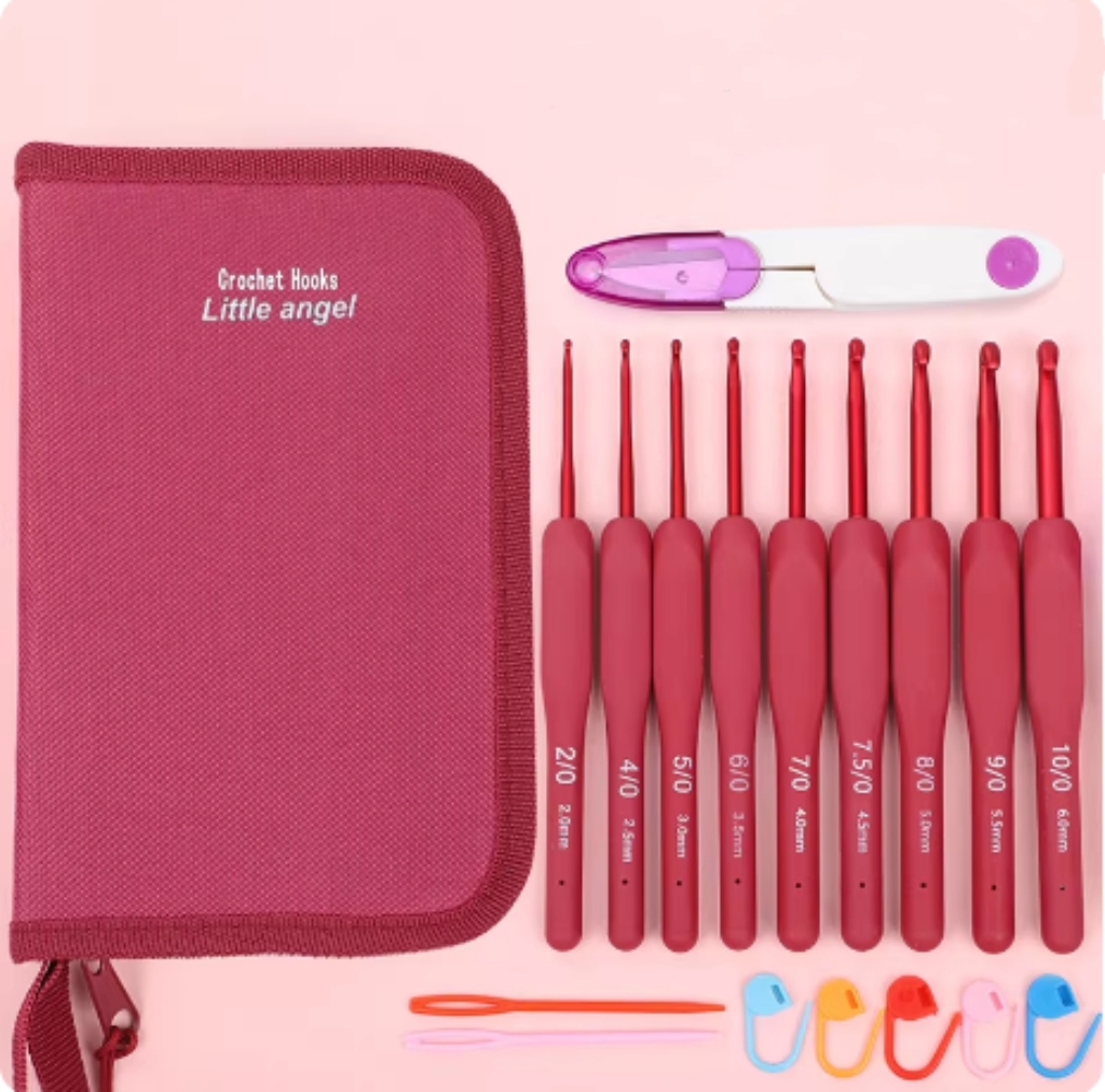 Crochet Hook Set - Soft Handle Crochet Hook Knitting Tool