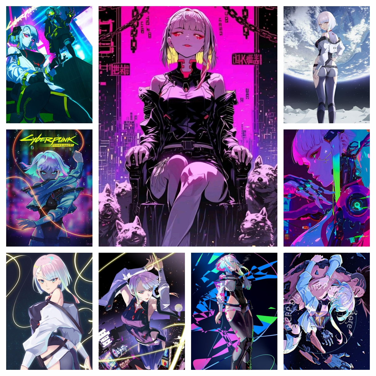 Art Craft Japan - Cyberpunk Lucy Figures Diamond Painting Kit
