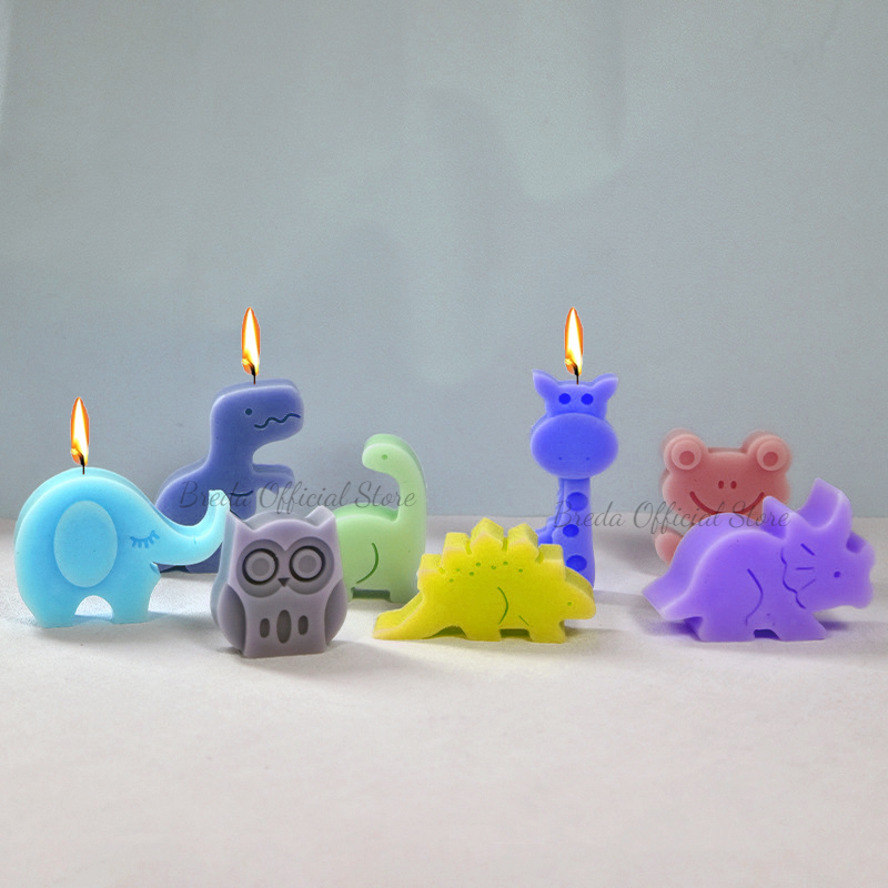 Art Craft Dinosaur - Silicone Animal Candle Mold 3D Dinosaur