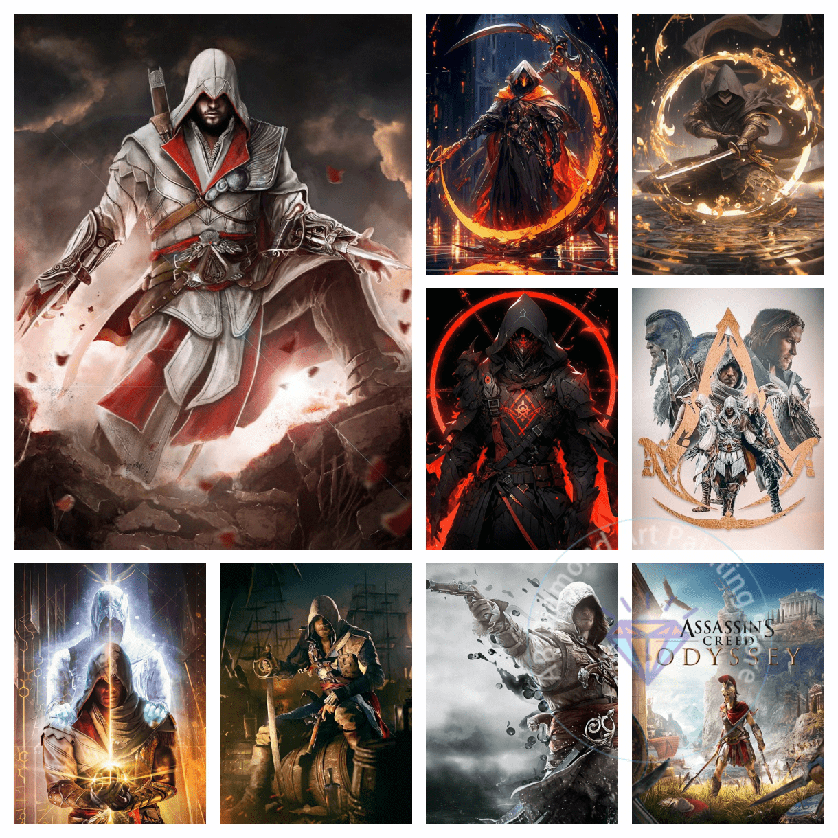 Art Craft Japan - Assassin's Creed Game AB Diamond Painting