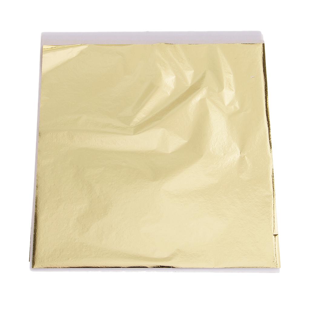 Art Craft Leaves - 100x 14cm Gold Leaf Sheets Gilding