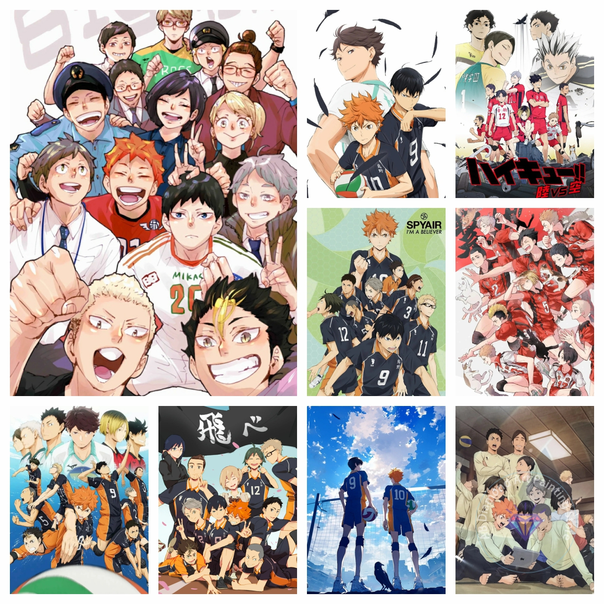 Art Craft Japan - Haikyu!! AB Diamond Painting Set 5D