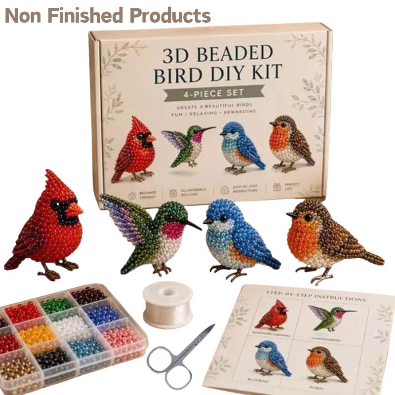 Craft And Art Difference - Handmade Beaded Bird DIY Craft Set