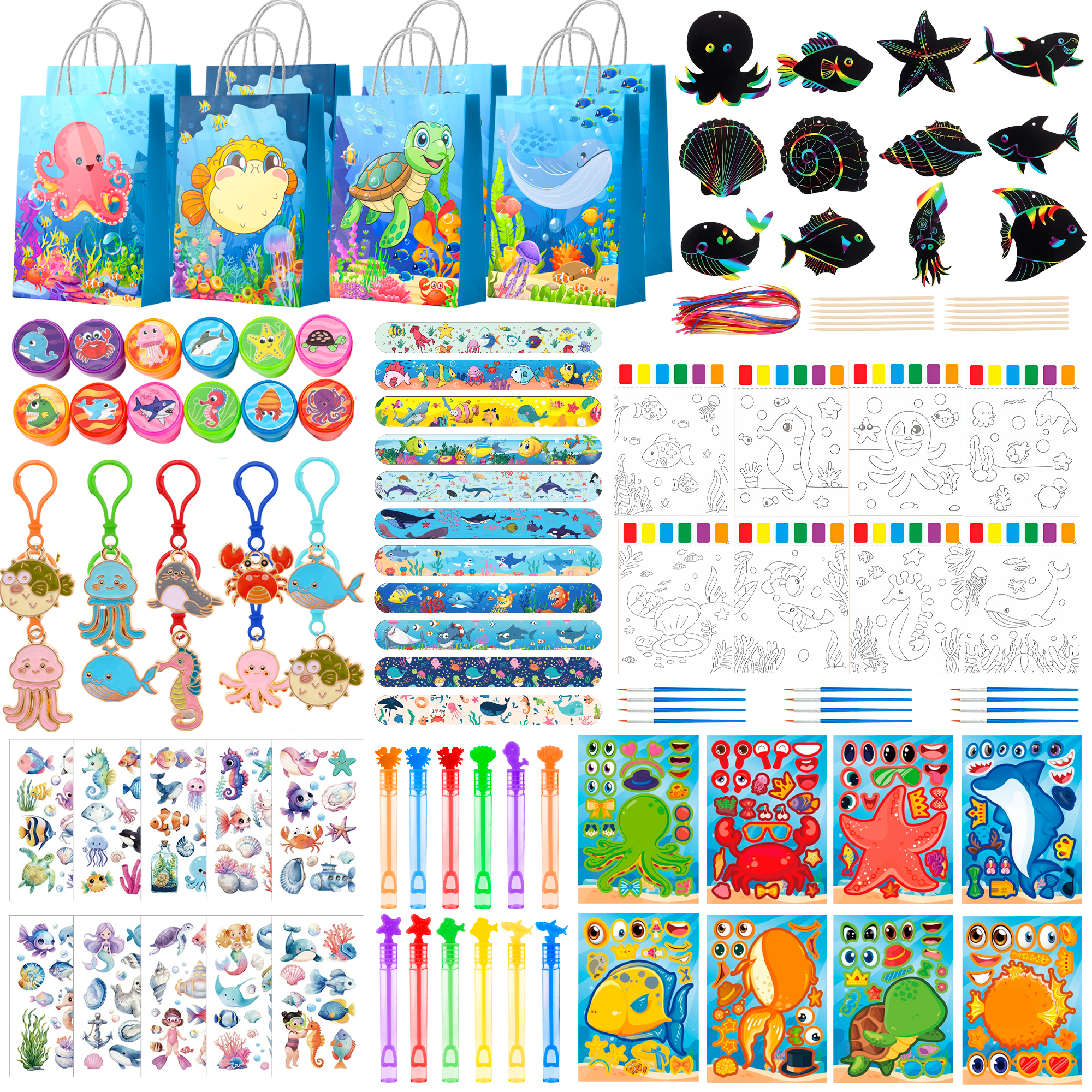 Art Craft Event - 120 Pcs Under the Sea Birthday