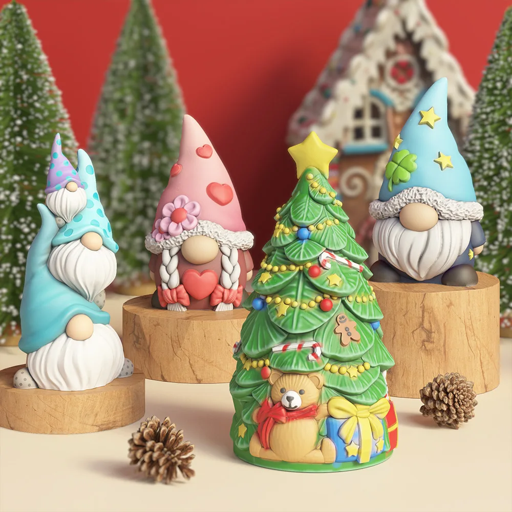 Art Craft Easter - Easter Dwarfs Clay Cement Concrete Molds