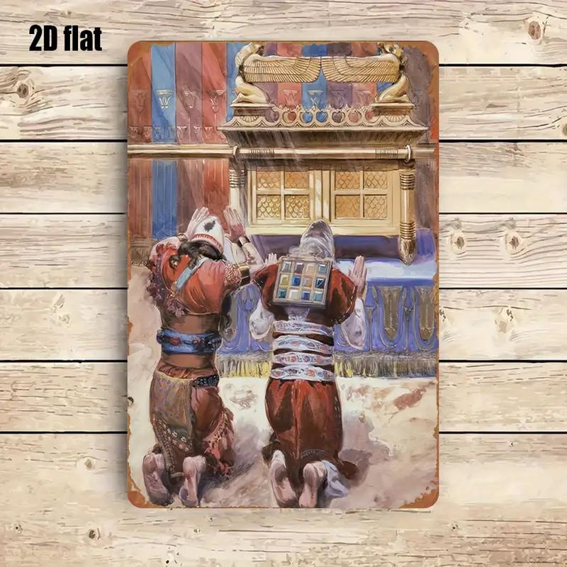Art & Craft Teacher Vacancy - CIFBUY Rustic Biblical Scene Metal Wall