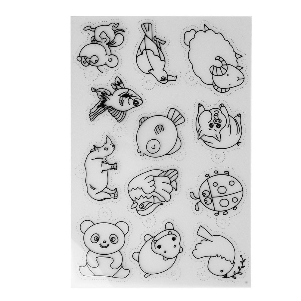 Craft And Art Difference - 8 PCS Cute Animal Heat Shrink