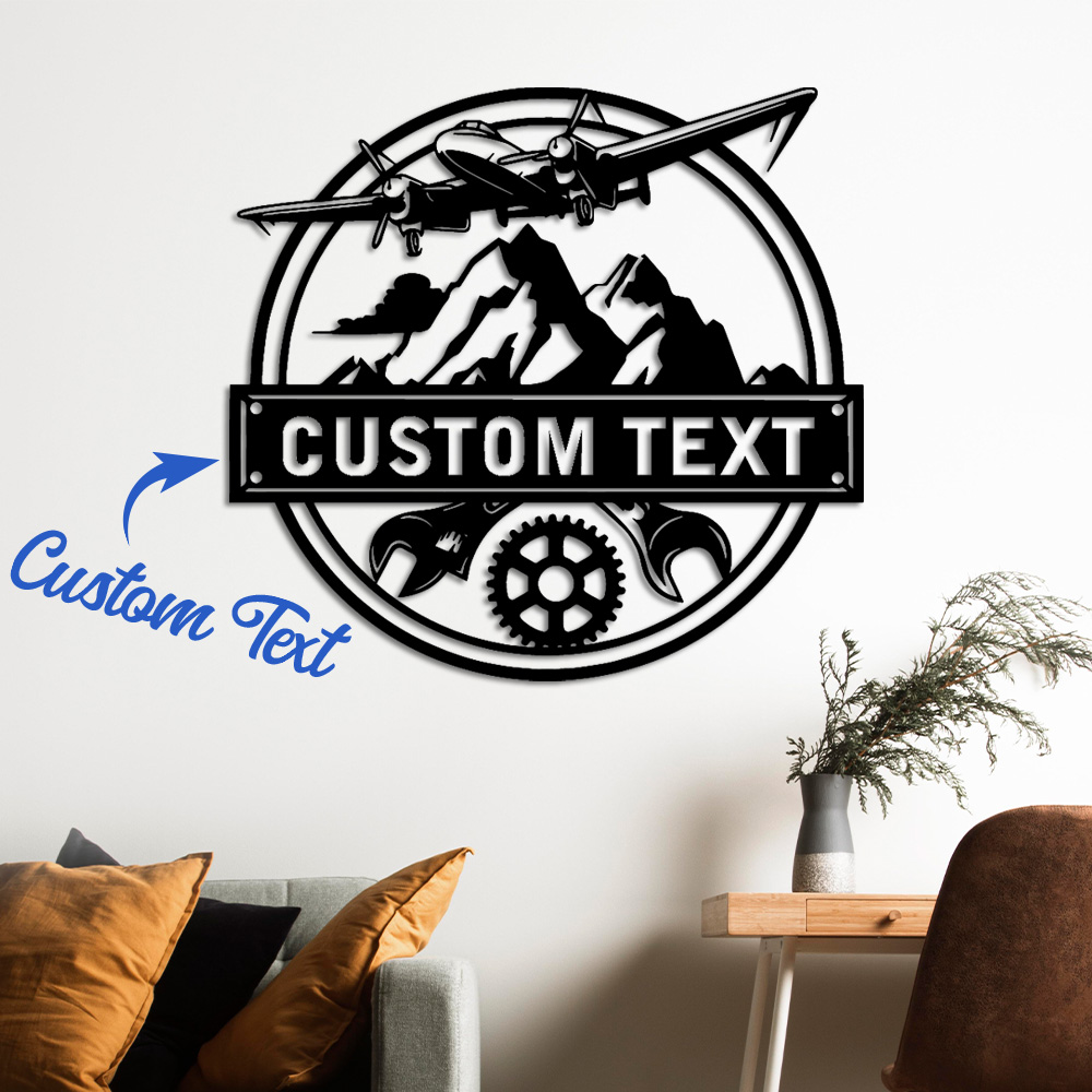 Art Craft Easter - 1pc Fun Customized Aircraft Wall Metal