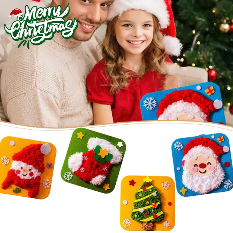 Art Craft Christmas Ideas - Preschool DIY Felt Art Set Educational