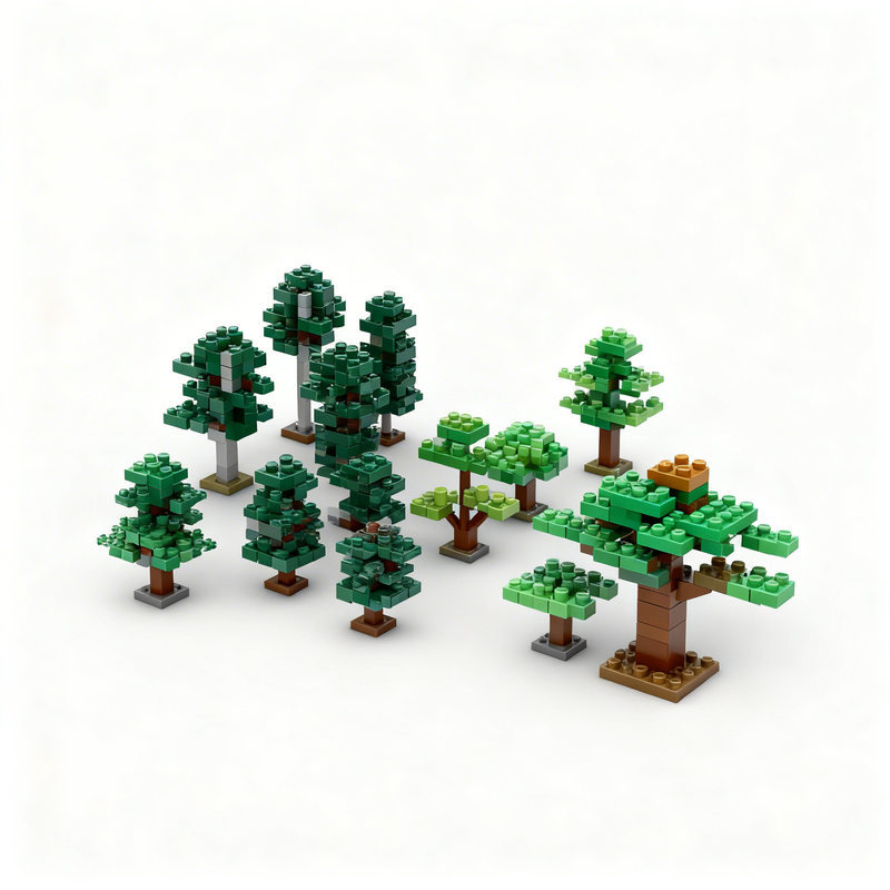 Art Craft Christmas Ideas - 16946pcs MOC Tree City Model Building