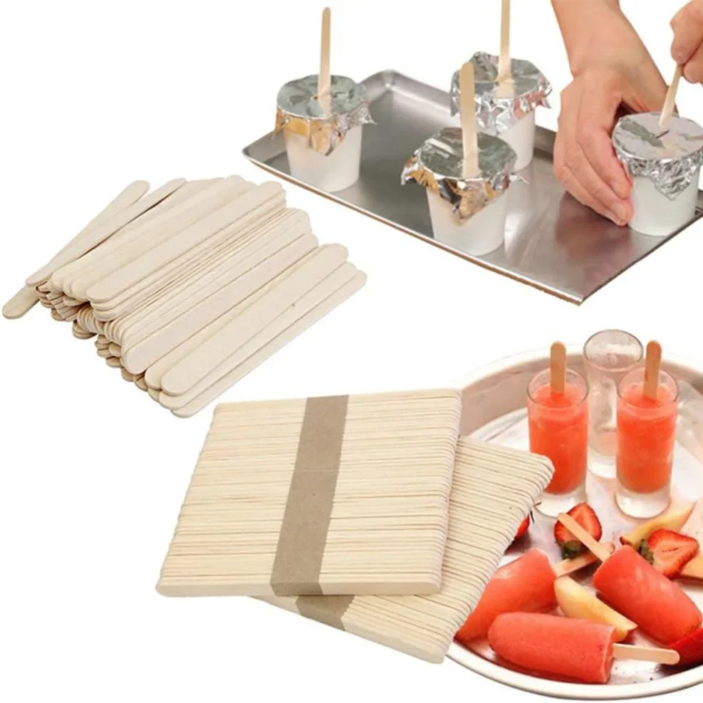 Art Craft With Ice Cream Stick - 50/100pcs Ice Cream Popsicle Sticks Wooden