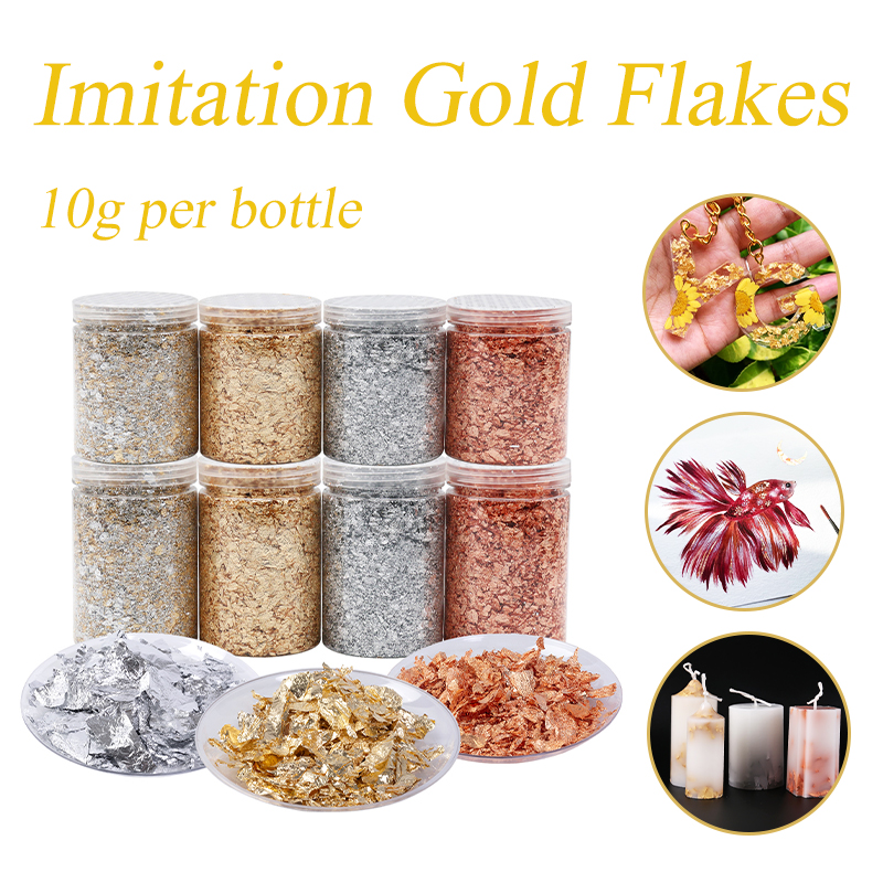 Art Craft Leaves - Shiny 10g Gold Foil Jewelry Luxury