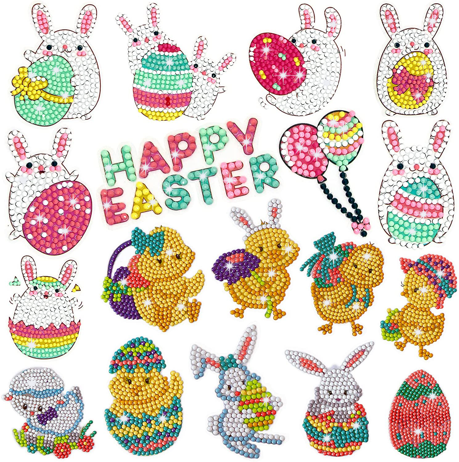 Art Craft Easter - Easy Diamond Painting Stickers Kits for