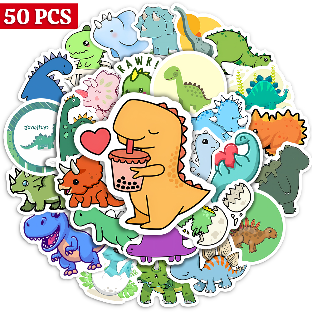 Art Craft Dinosaur - Cute Lovely dinosaur Stickers Kawaii Animal
