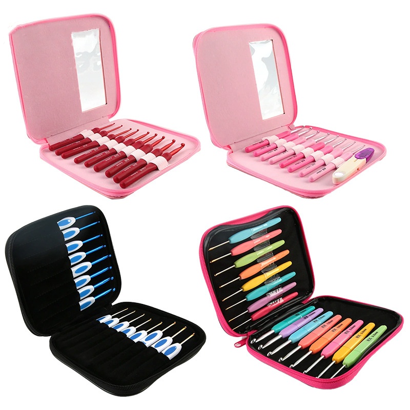 Crochet Hook Set - 9pcs Crochet Hook Kit 2.5-6cm Ergonomic