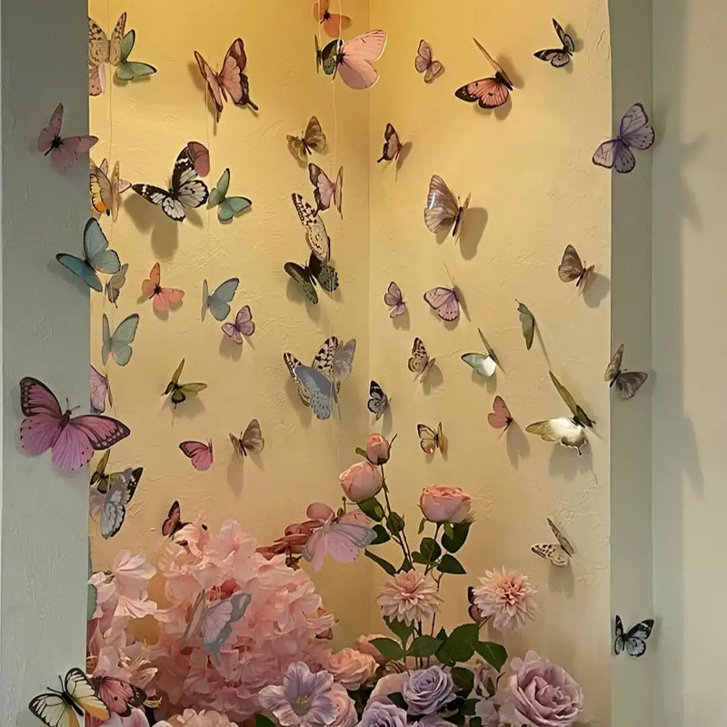 Art Craft Event - 12pcs 3D Butterfly Wall Stickers DIY
