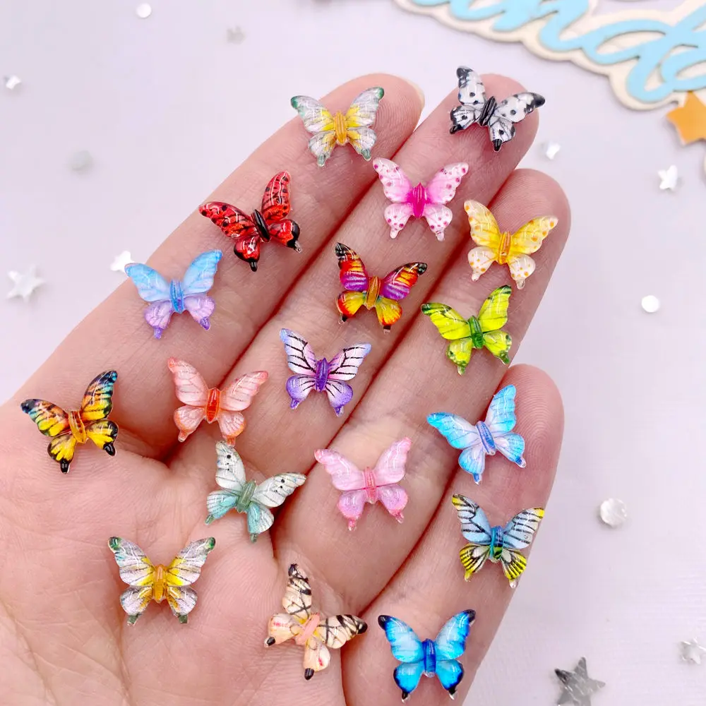 Art Craft Easter - 50PCS 10mm Mixed Resin Colorful Mini