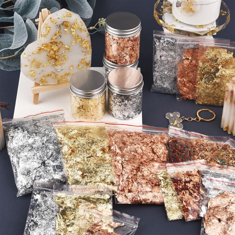 Art Craft Leaves - 1/2/3/5/10g Imitation Gold Sliver Copper Foil