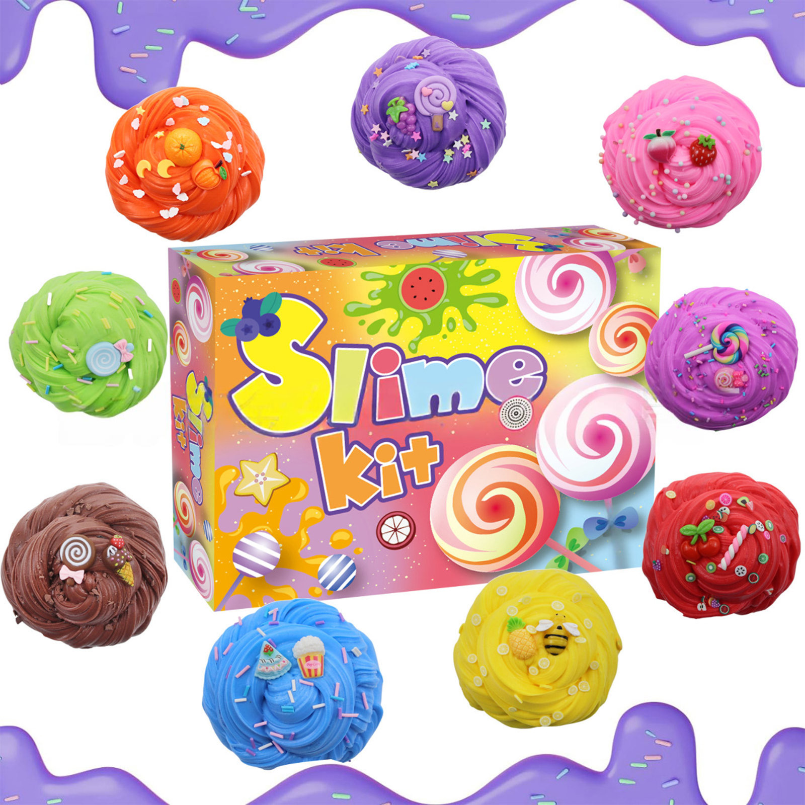 Art Craft For Toddlers - Kids Slime Kit DIY Stretchy Sensory