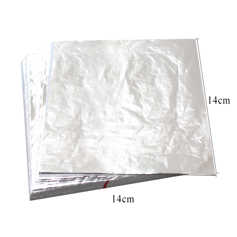 Art Craft Leaves - Imitation Silver Leaf Foil Sheets Aluminum