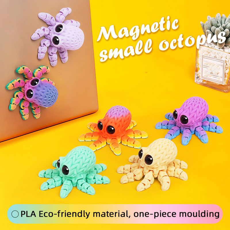 Art Craft Easter - Adorable 3D Printed Octopus Fridge Magnet