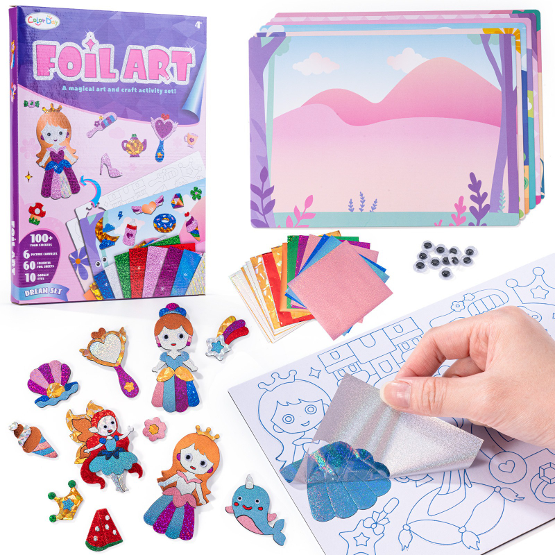 Art Craft Dinosaur - Foil Arts and Crafts for Kids