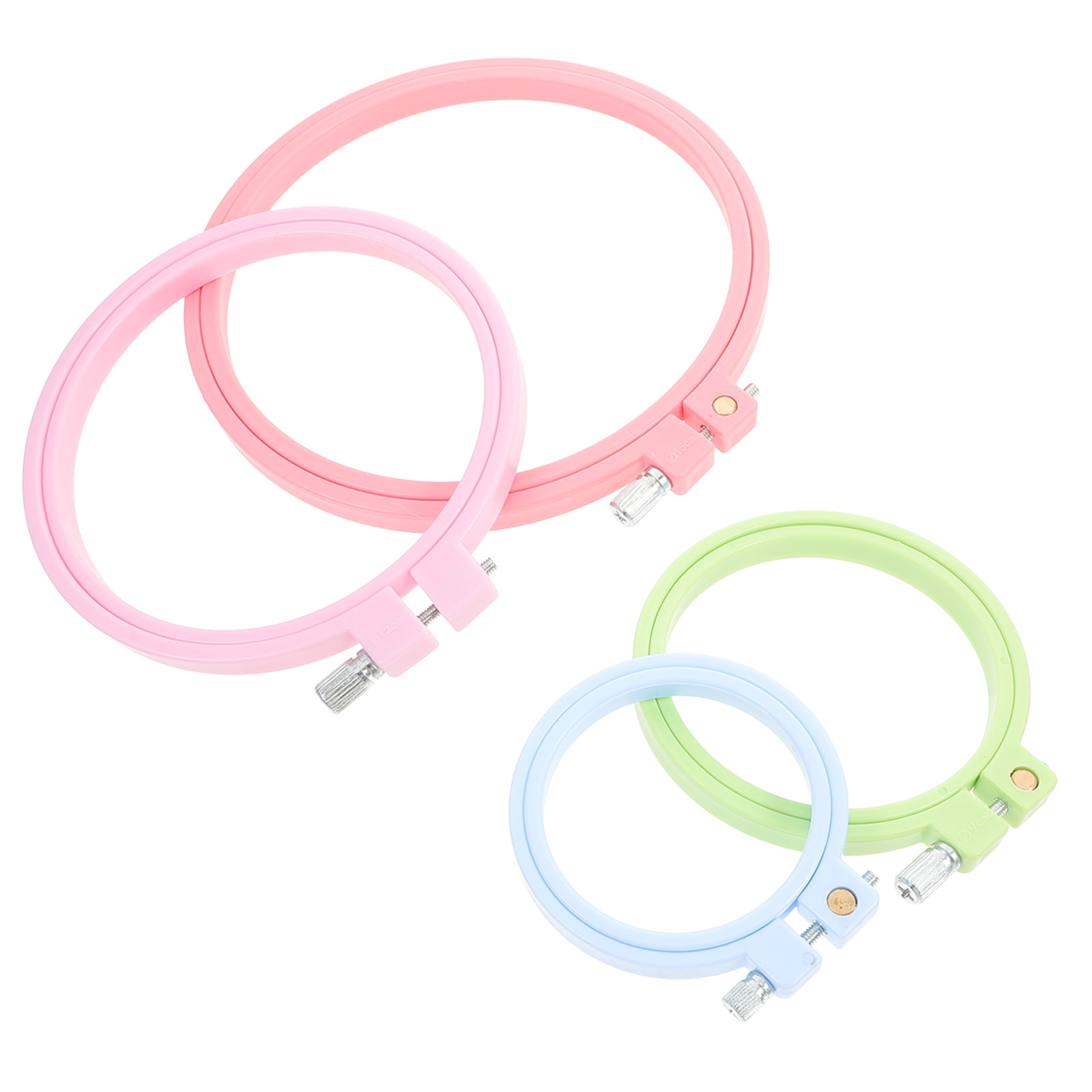 Craft And Art Difference - 4Pcs Adjustable Embroidery Hoop Set Cross