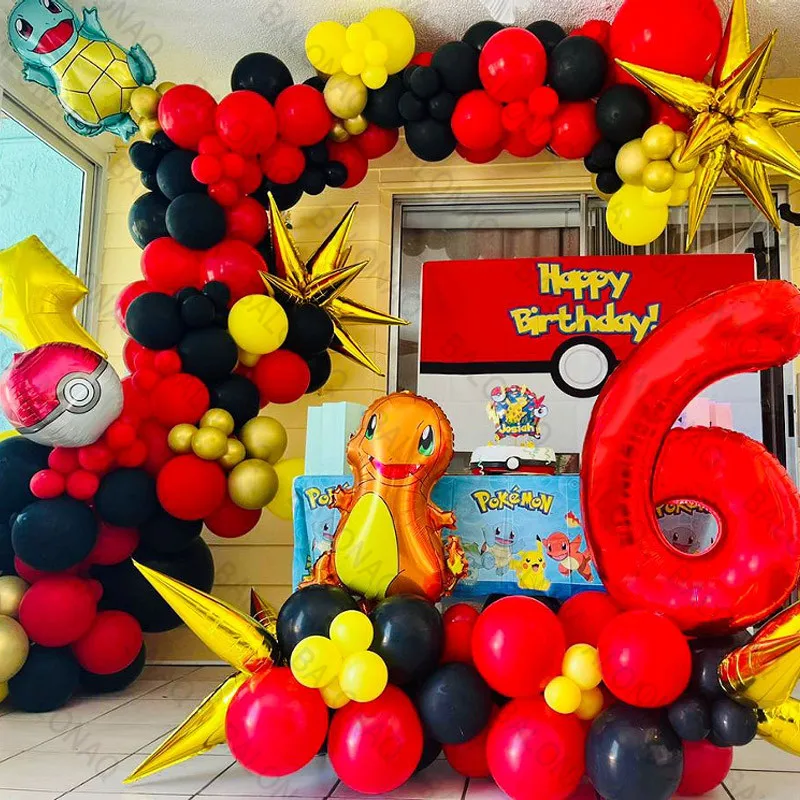 Art Craft Dinosaur - 107pcs Pokemon Pikachu Dinosaur Foil Ballon