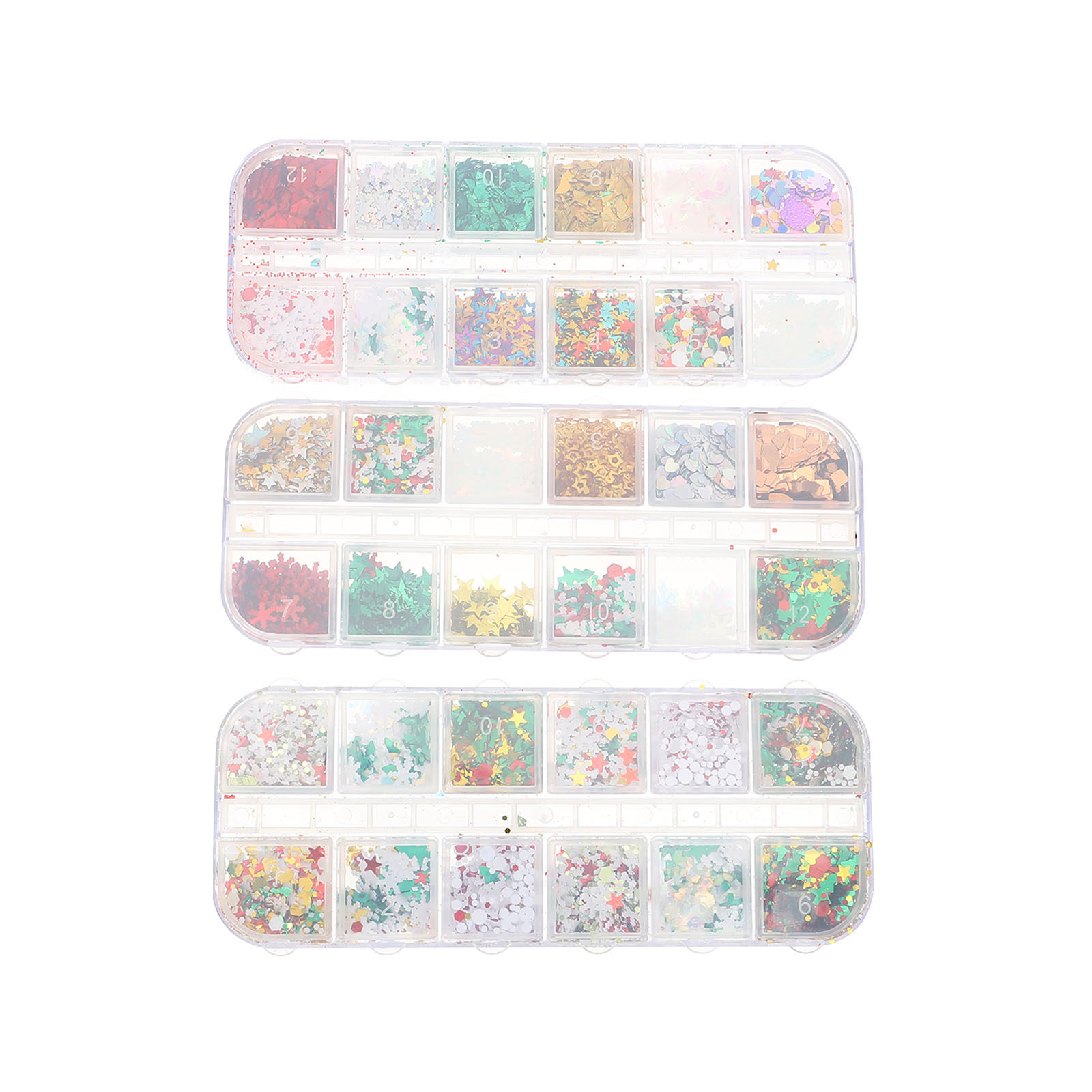 3 Boxes Christmas Nail Glitter - Art Craft Christmas Ideas review and price