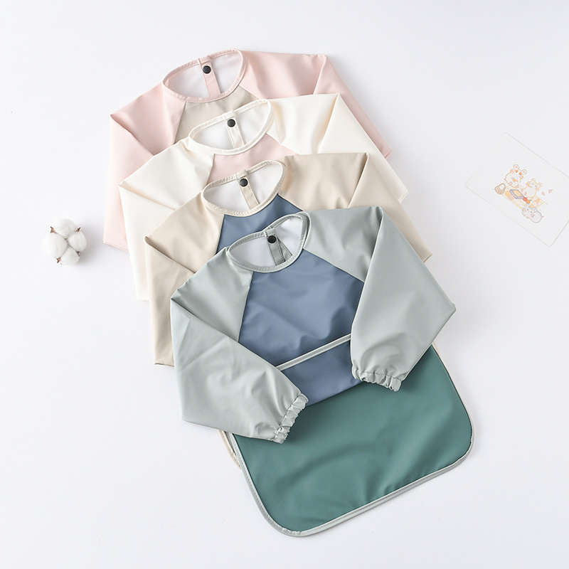 Kids Baby Long Sleeved PU Bibs - Art Craft For Toddlers review and price