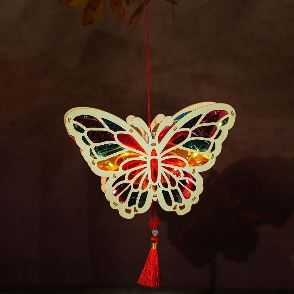 LED Luminous Wooden Lantern Ha - Art Craft Event review and price