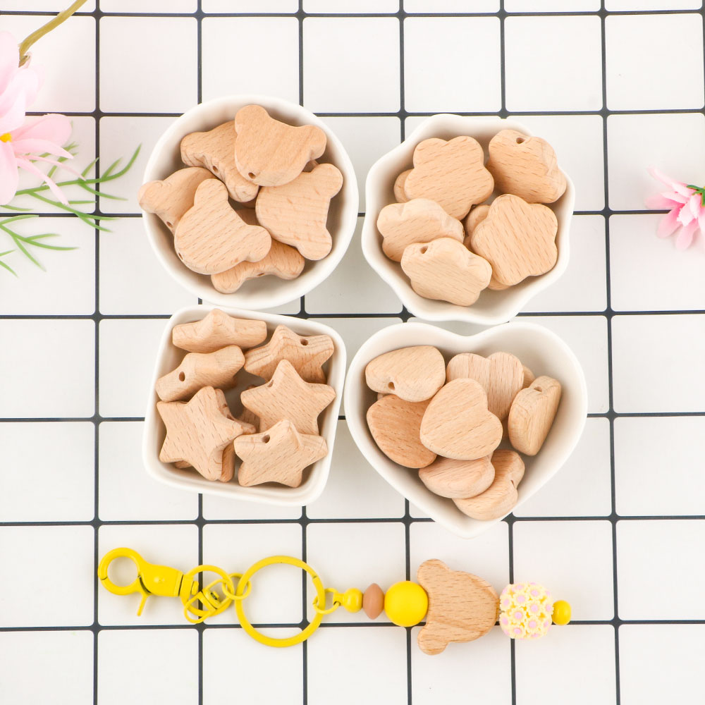 Kovict 15pcs Beech Wood Bear F - Art Craft Handmade review and price
