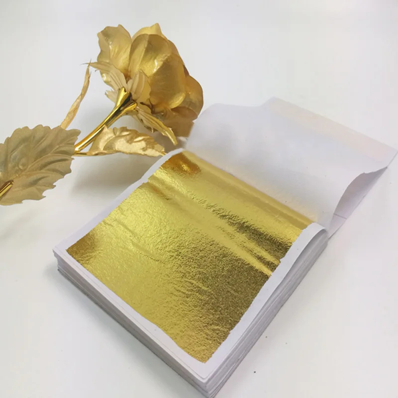 100Pcs Imitation Gold Sliver C - Art Craft Leaves review and price