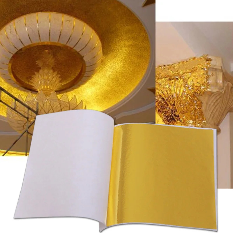 100Pcs Imitation Gold Sliver C - Art Craft Leaves review and price