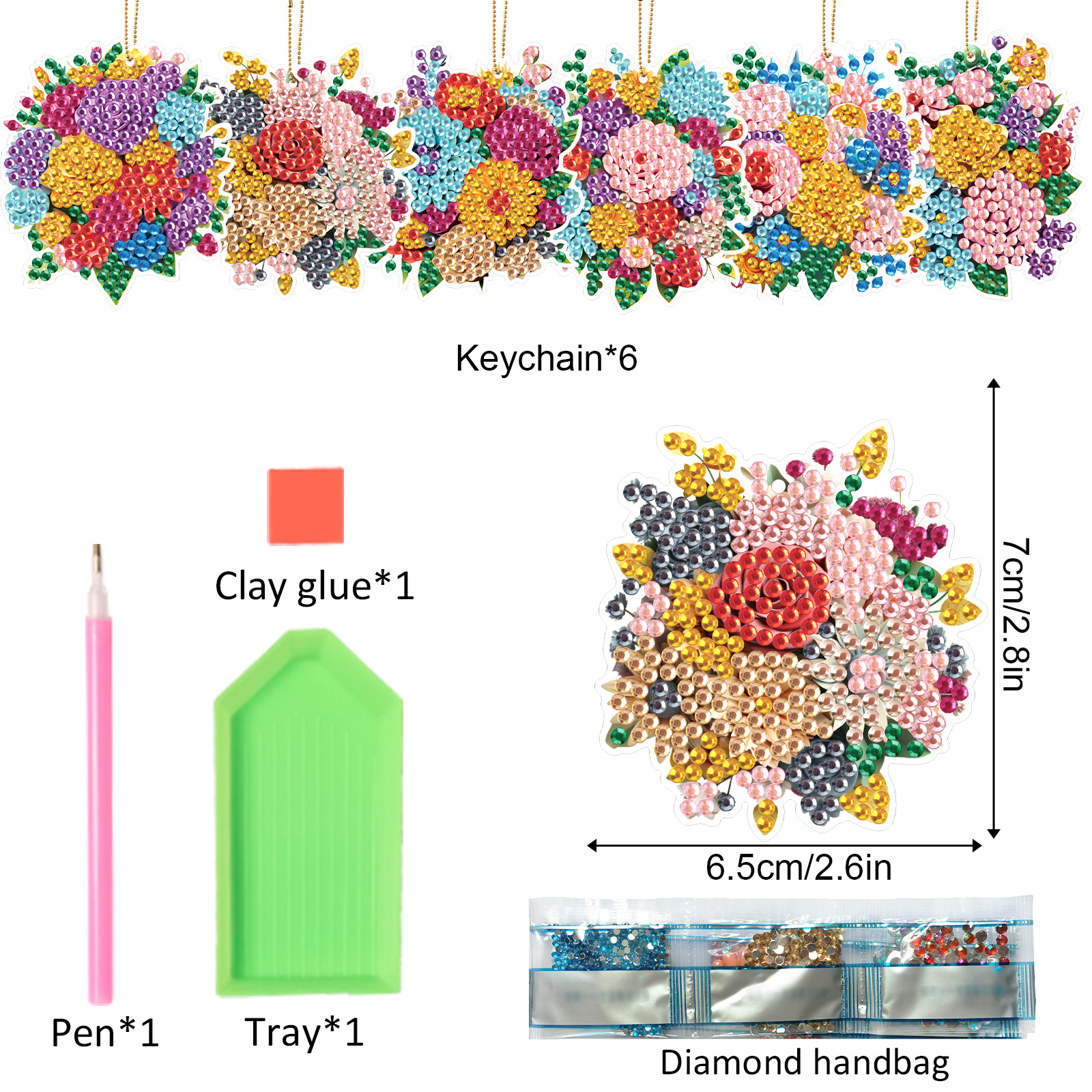 6PCS Diamond Art Painting Keyc - Art Craft Handmade review and price