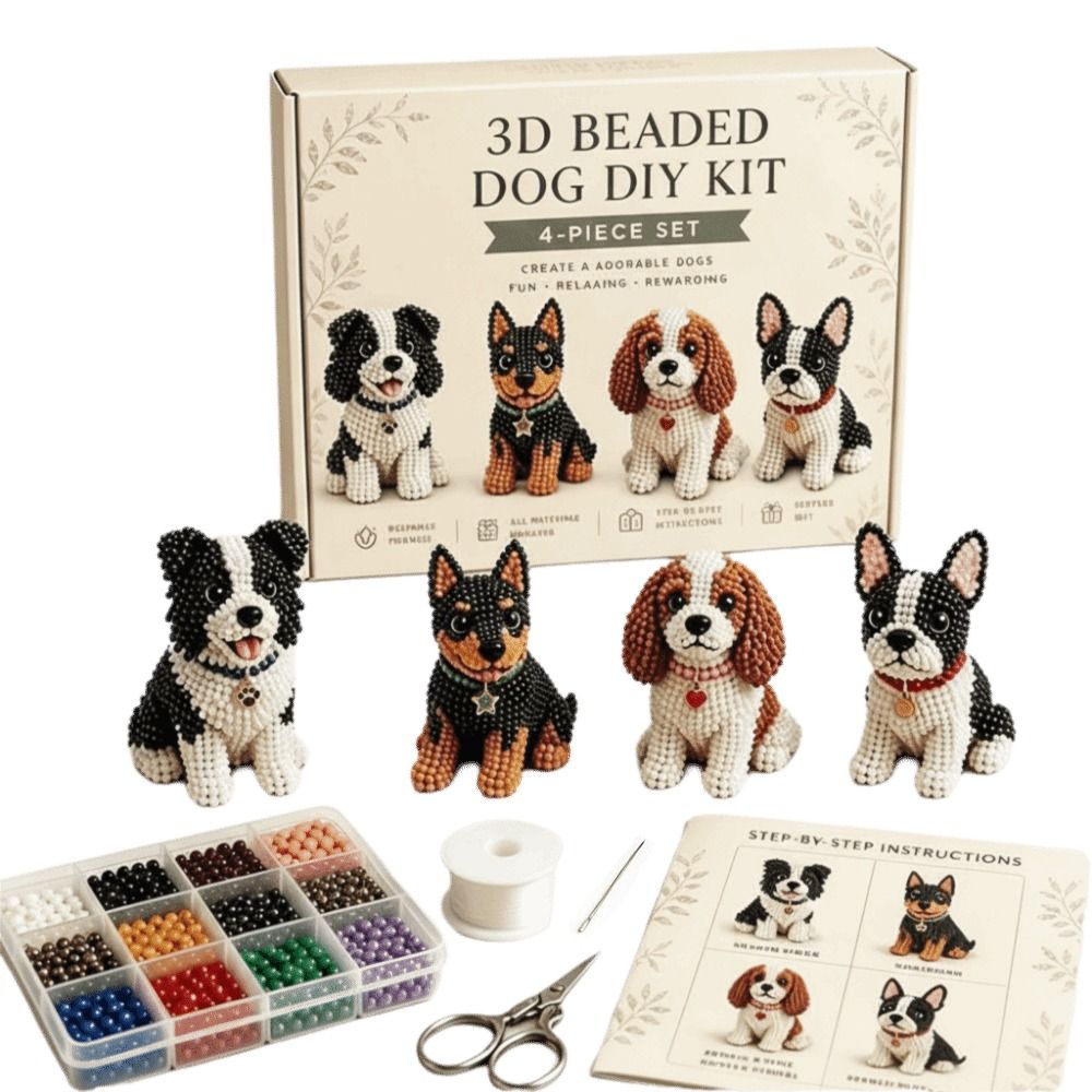 Tiny Beads 3D Beaded Animal Ki - Art Craft Handmade review and price