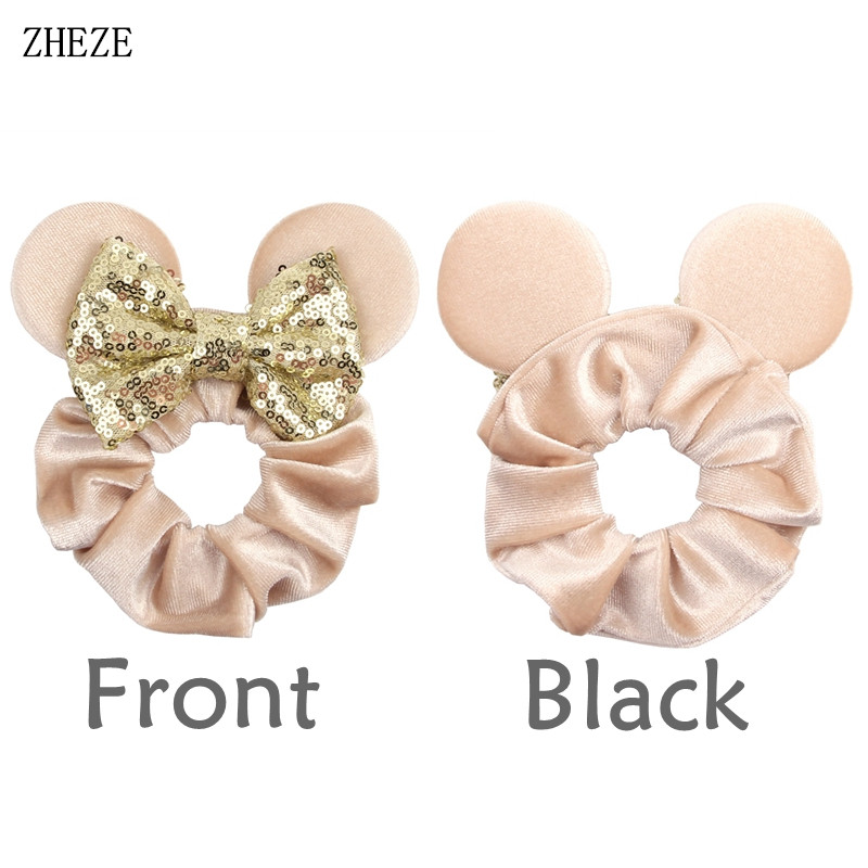 1pc Mouse Ears Hair Scrunchies - Art And Craft Hair review and price