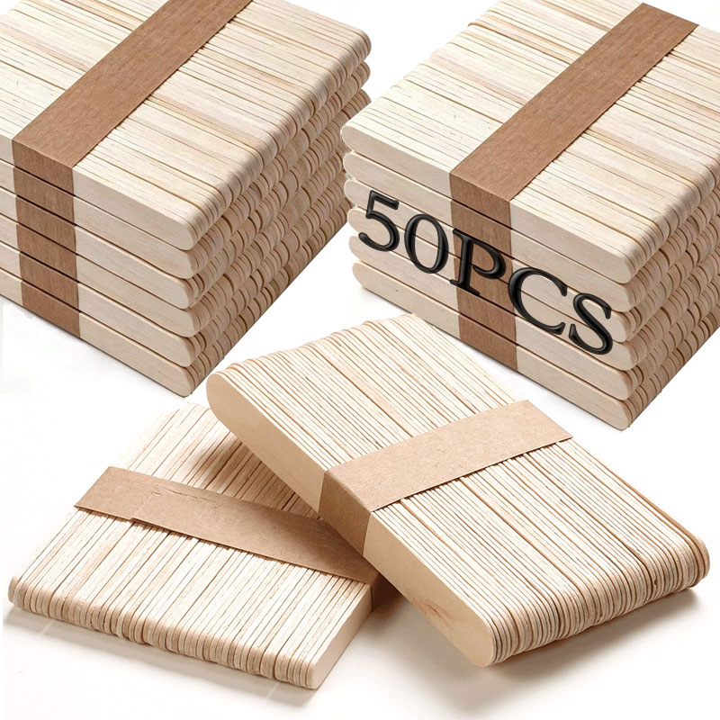 50PCS Popsicle Sticks Natural  - Art Craft With Ice Cream Stick review and price
