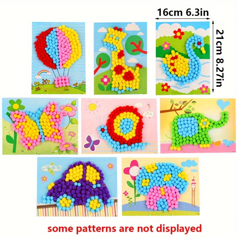 2pcs 16x21cm Colorful Pom-Pom  - Art Craft Handmade review and price