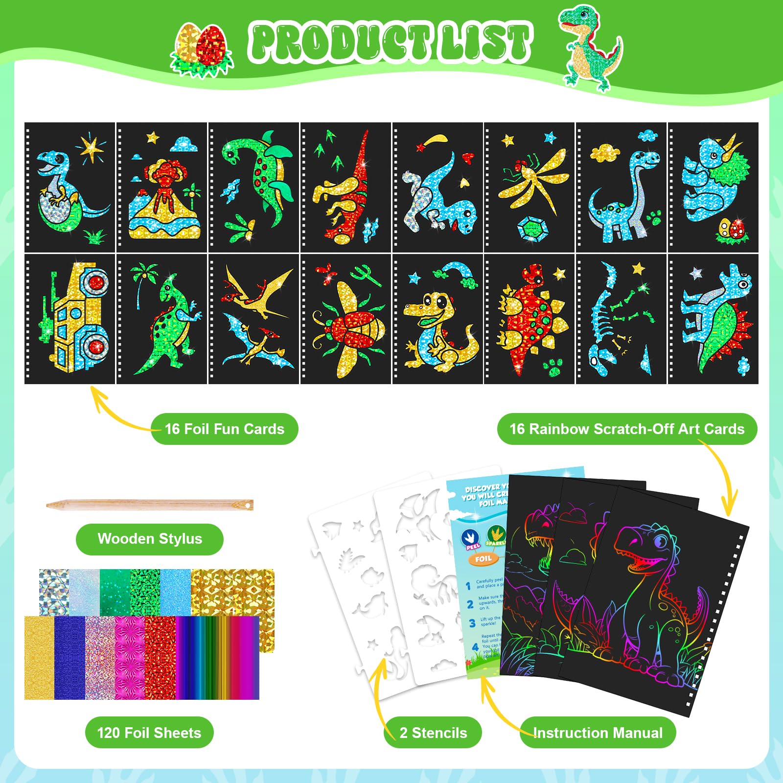 Dinosaur Scratch Art Book for  - Art Craft Dinosaur review and price