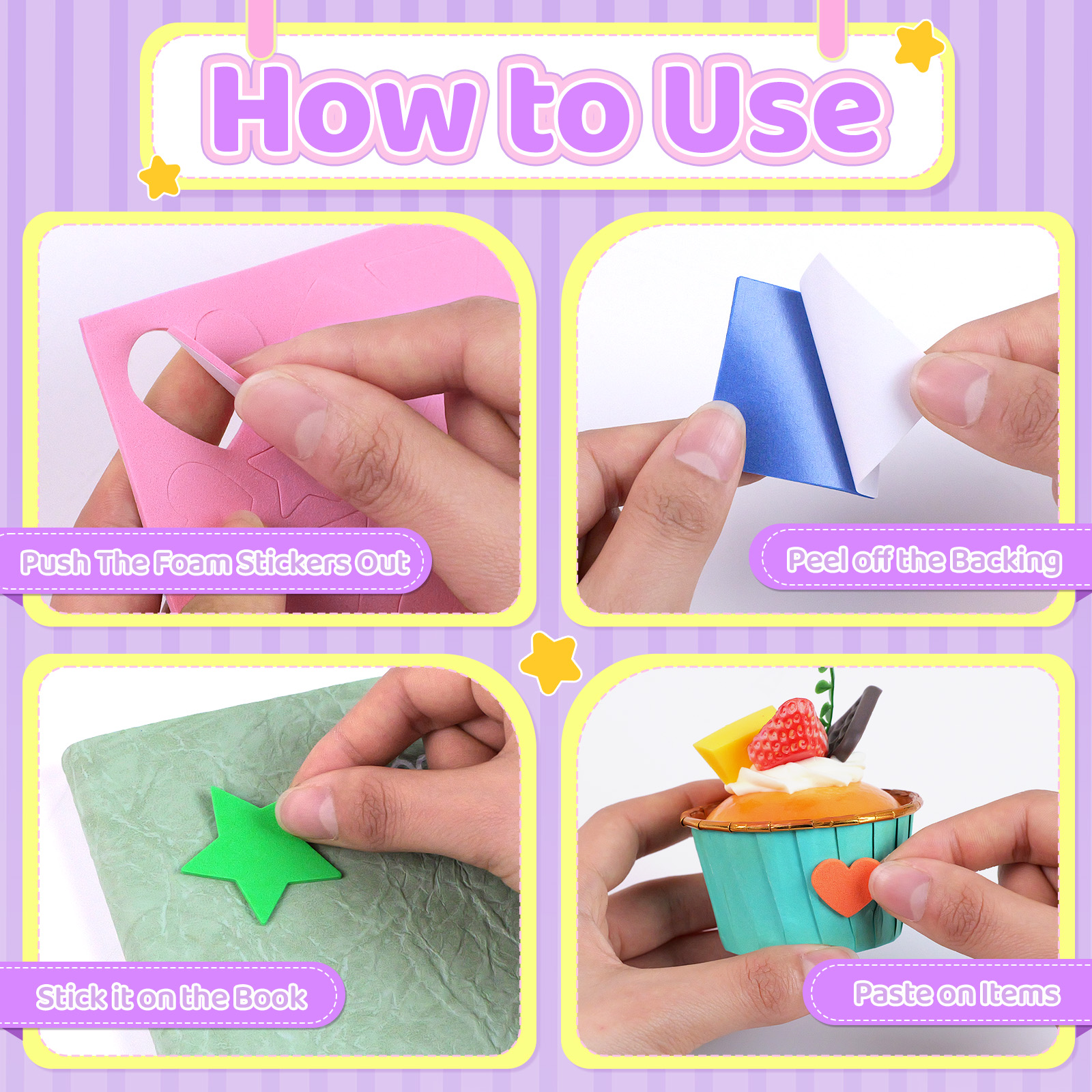 6/12/24 Sheets Non-Toxic EVA F - Art Craft For Toddlers review and price
