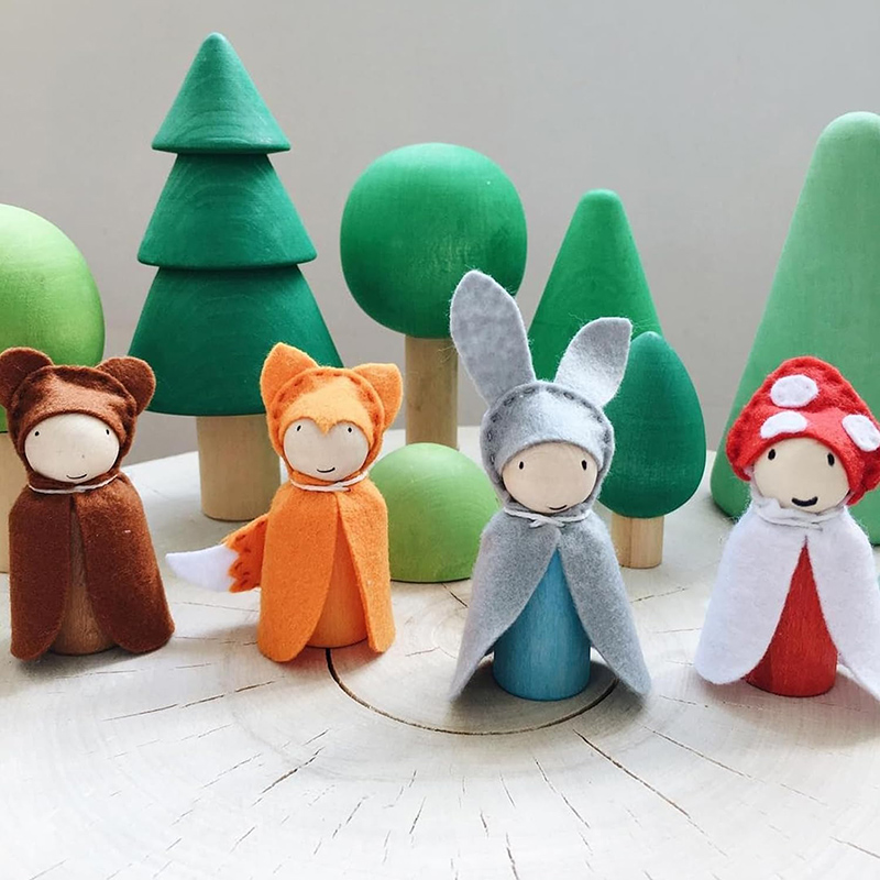 2/5/10Pcs Wooden Peg Doll Unfi - Craft And Art Difference review and price