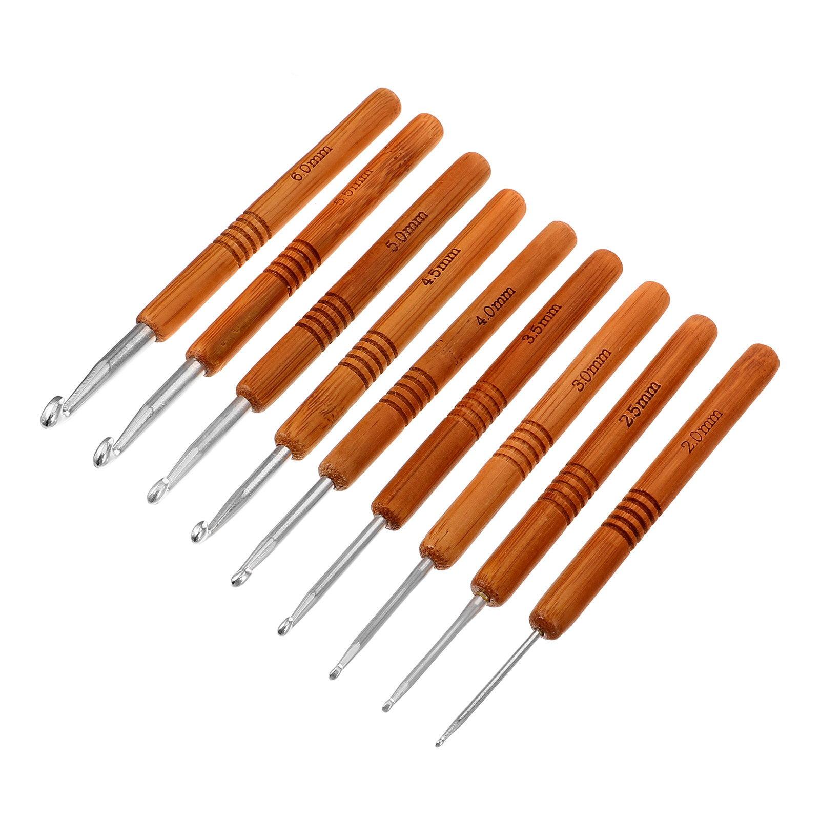 9Pcs Crochet Hook Set Bamboo H - Crochet Hook Set review and price