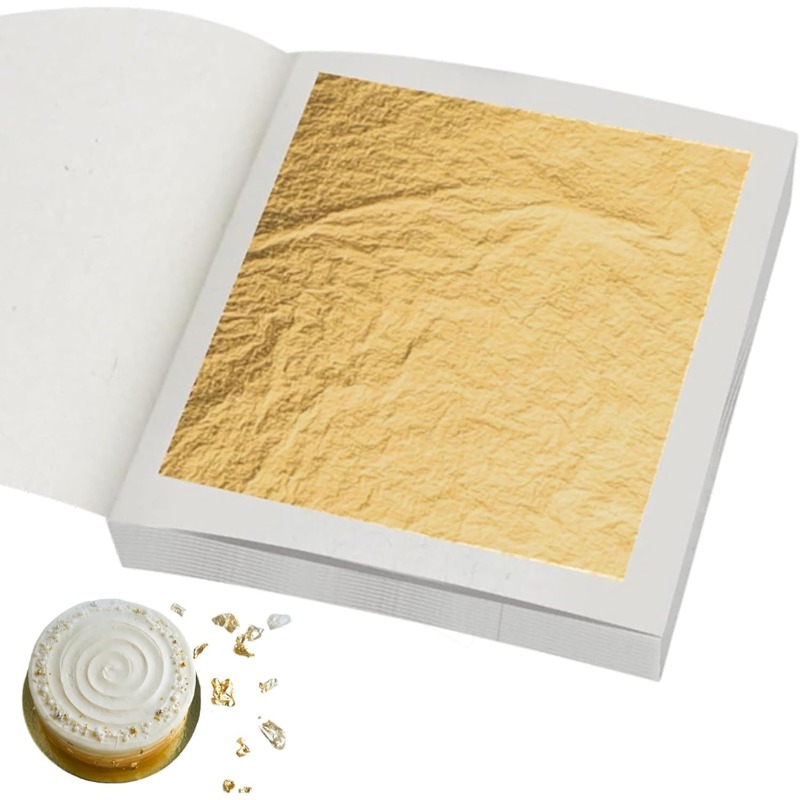 Real 24K Gold Leaf Sheets in 3 - Art Craft Leaves review and price