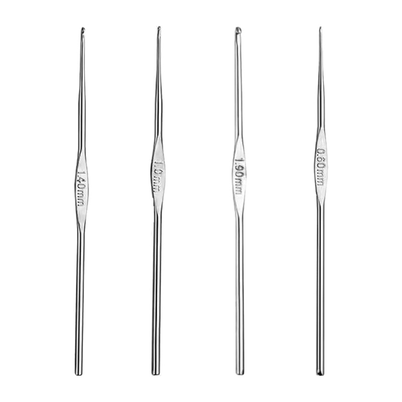4 Pcs Stainless Steel Crochet  - Crochet Hook Set review and price