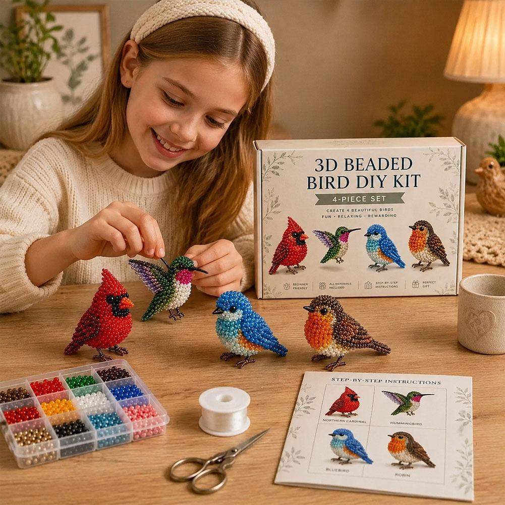 Handmade Beaded Bird DIY Craft - Craft And Art Difference review and price