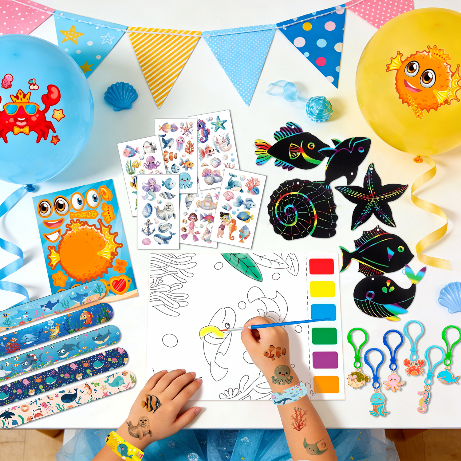 120 Pcs Under the Sea Birthday - Art Craft Event review and price
