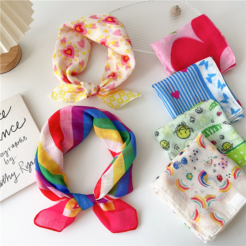 55cm Square Scarves Cotton Lin - Art And Craft Hair review and price