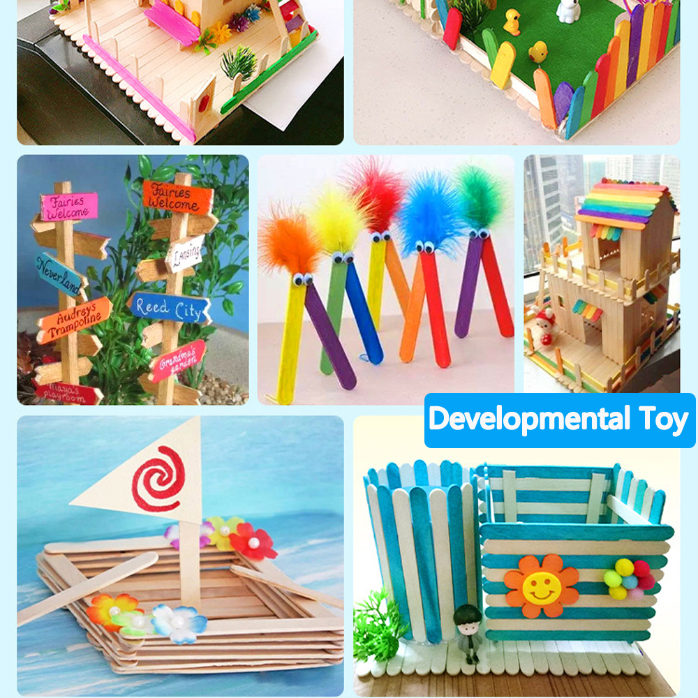 30/100/500Pcs Ice Cream Popsic - Art Craft With Ice Cream Stick review and price